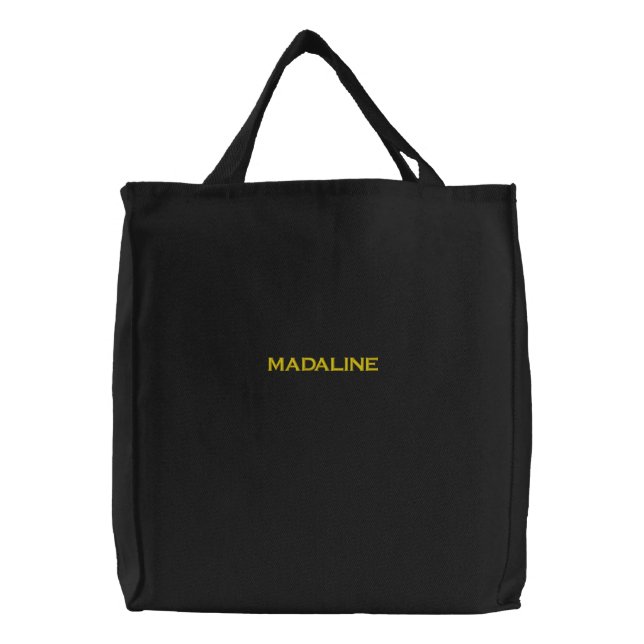 Customizable Embroidered Tote Bag (Front)
