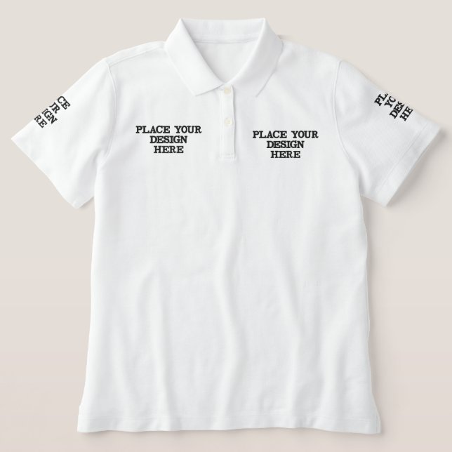 Customizable Embroidered Womens Polo  (Design Front)