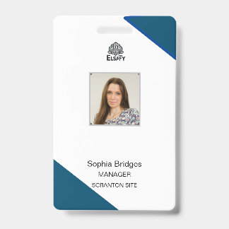 customizable Employee ID Card Badge