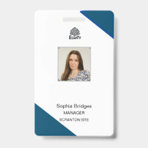 customizable Employee ID Card