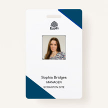 customizable Employee ID Card