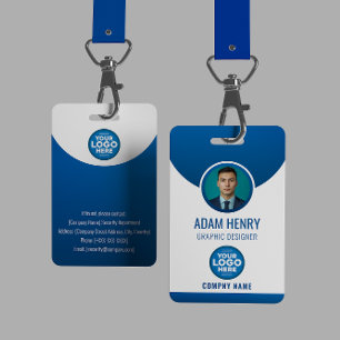Customizable Employee Photo ID Badge