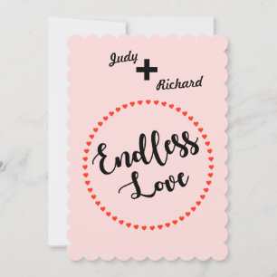 (Customizable) Endless Love Note Card