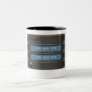 Customizable Engineer's Mug with 19" Rack & Text