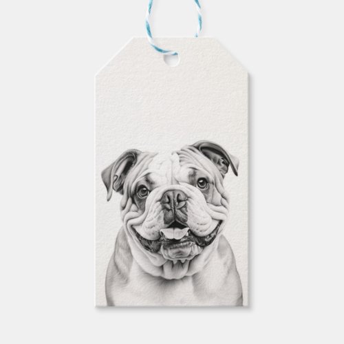 Customizable English Bulldog Gift Tags