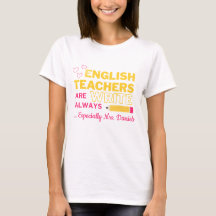 Customizable English Teacher Shirt