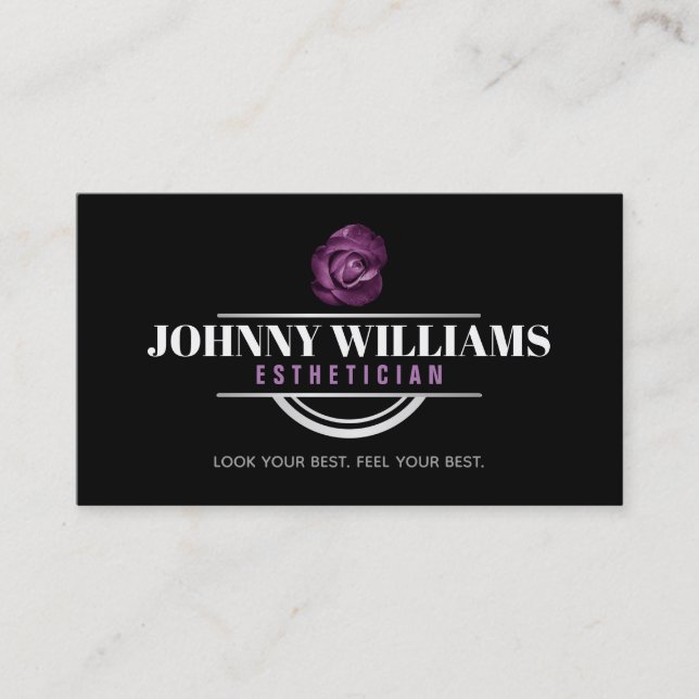 Customizable Esthetician Business Cards (Front)