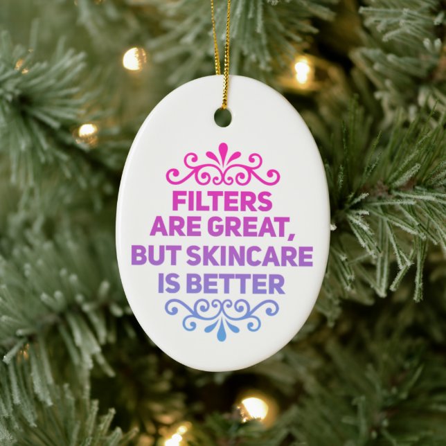 Customizable Esthetician skin care  Ceramic Ornament (Tree)