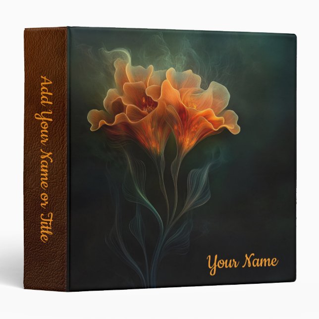 Customizable Ethereal Flower Binder (Front/Spine)