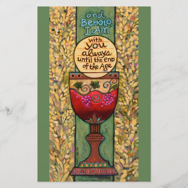 Customizable Eucharist card, multi-use (Front)