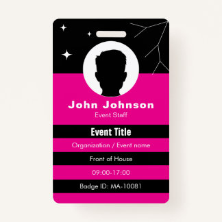 Customizable event badge ID