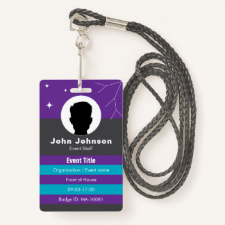 Customizable event badge ID