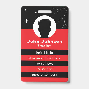 Customizable event badge ID