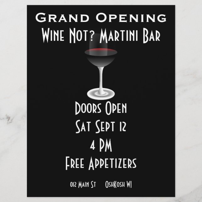 Customizable Event for Grand Opening Flyer (Front)