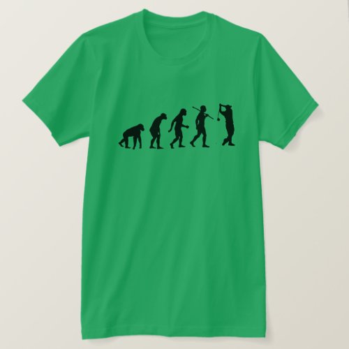 Customizable Evolution Of Mankind Funny Golf T_Shirt