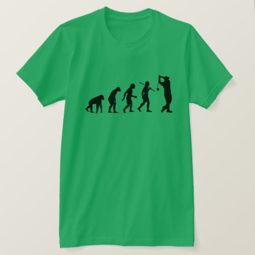 Customizable Evolution of Mankind Funny Golf  T_Shirt