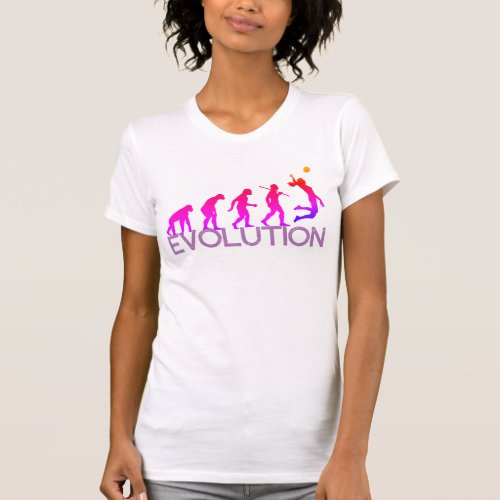 Customizable Evolution of Mankind Funny Volleyball T_Shirt