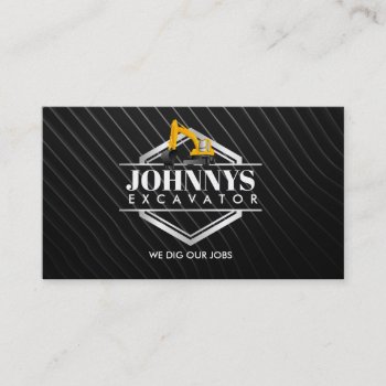 Customizable Excavator Business Cards by MsRenny at Zazzle
