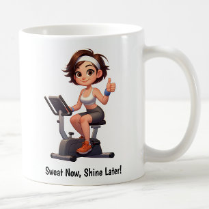 Customizable Exercise Bike Workout Coffee Mug
