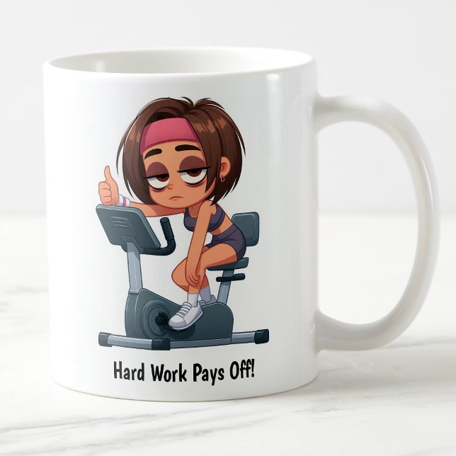 Customizable Exercise Bike Workout Coffee Mug (Creator Uploaded)