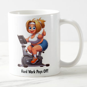 Customizable Exercise Bike Workout Coffee Mug