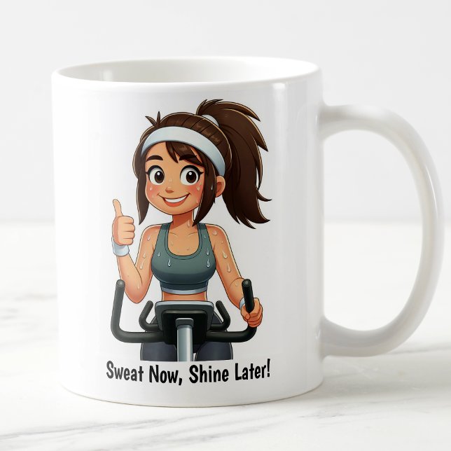 Customizable Exercise Bike Workout Coffee Mug (Creator Uploaded)