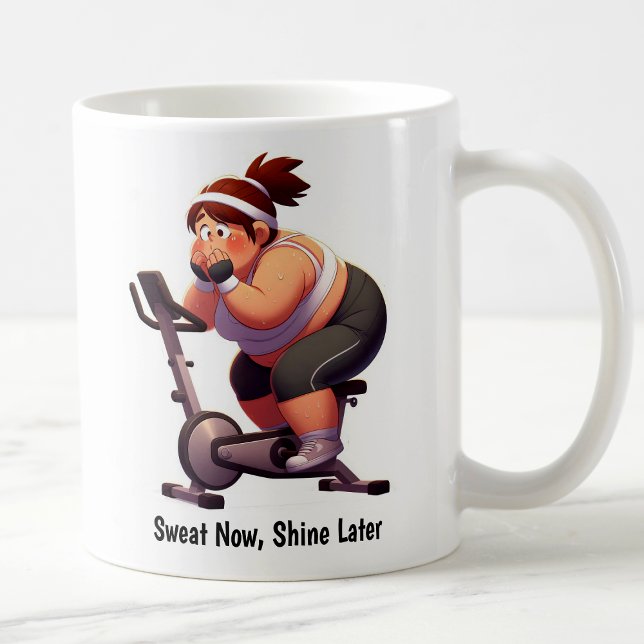 Customizable Exercise Bike Workout Coffee Mug (Creator Uploaded)