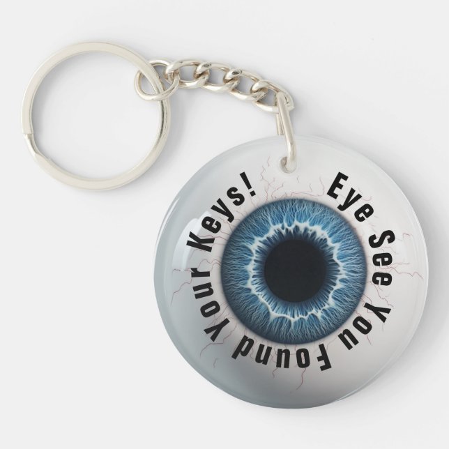👁️Customizable Eye see your keys Keychain (Front)