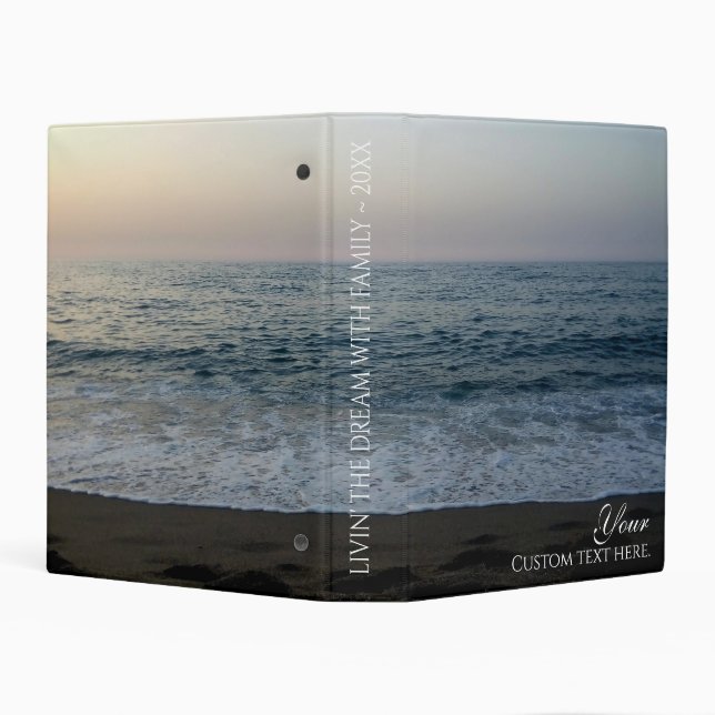 customizable fabulous front-of-sea scene Binder (Background)