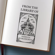 Customizable Fairy Castle Bookplate