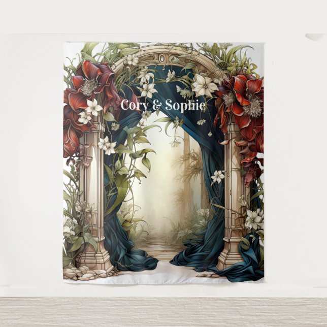 Customizable Fairytale Archway Wedding Backdrop (Front)