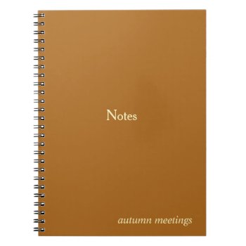 Customizable Fall Meetings Notebook by ops2014 at Zazzle