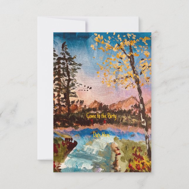 Customizable Fall party  Invitation or Save the Da (Front)