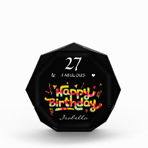 Customizable Family Birthday Gift Acrylic Award