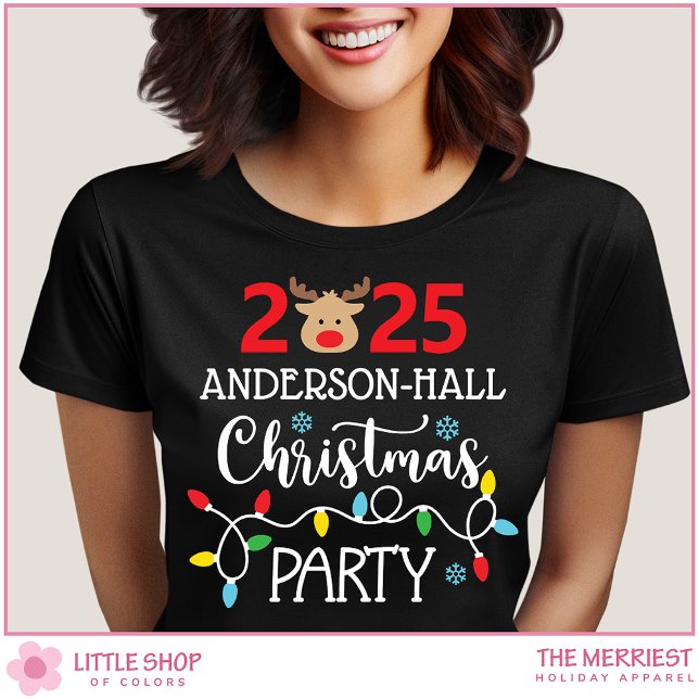 Customizable Family Christmas Party T-Shirt (Creator Uploaded)