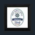 Customizable Family Cruise Gift Box<br><div class="desc">Family Cruise Keepsake Box

This Family Sails Together

Select "customize" button to change name and year</div>