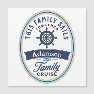 Customizable Family Cruise Magnet