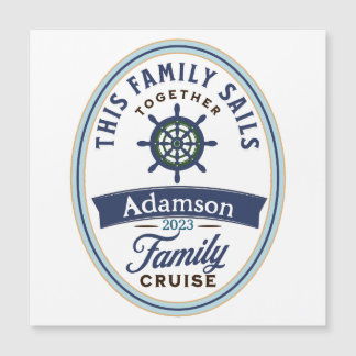 Customizable Family Cruise Magnet