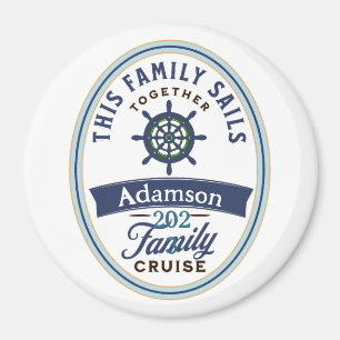 Customizable Family Cruise Magnet