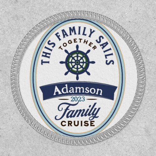 Customizable Family Cruise Patch