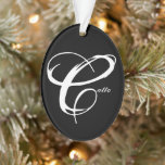 Customizable family name ornament<br><div class="desc">Customize ornament by changing name to suit you.

Front: 
“Catto”

Back: 
“Live
Laugh
Love”</div>