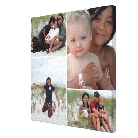 Customizable Family Photo Collage Canvas Print