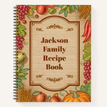 Customizable Family Recipe Book
