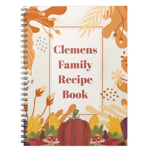 Customizable Family Recipe Notebook