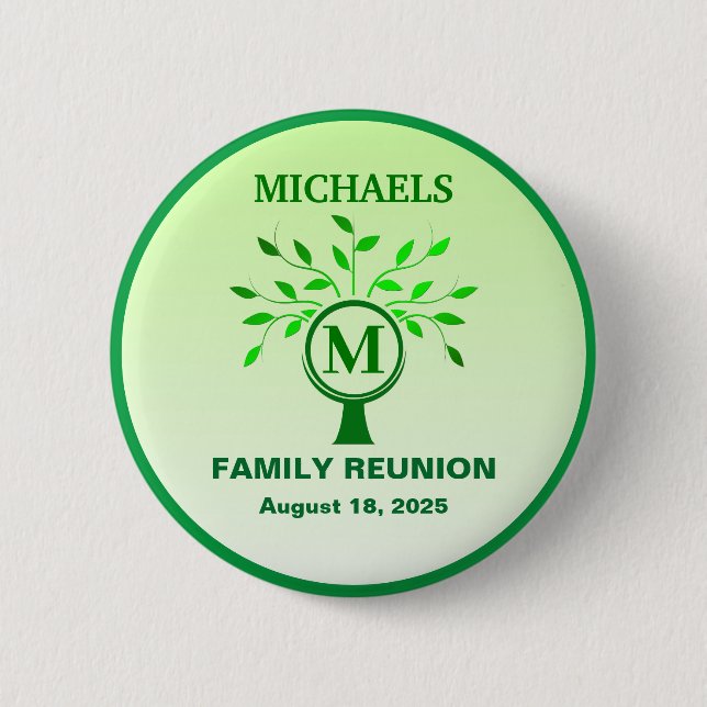 Customizable Family Reunion Button (Front)