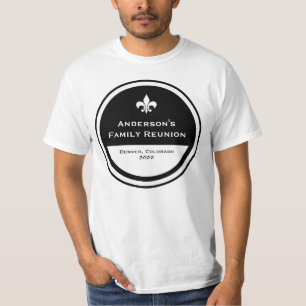 customizable family reunion fleur de lis T-Shirt