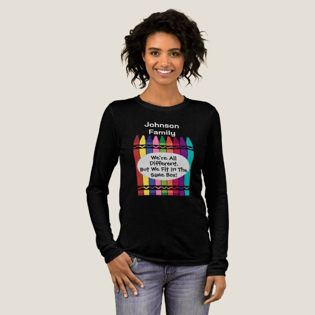 Customizable Family Reunion Long Sleeve T-Shirt Tri-Blend Shirt (Full Front)
