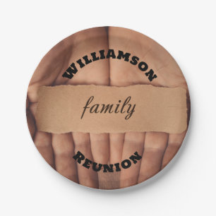 Customizable Family Reunion Paper Plate