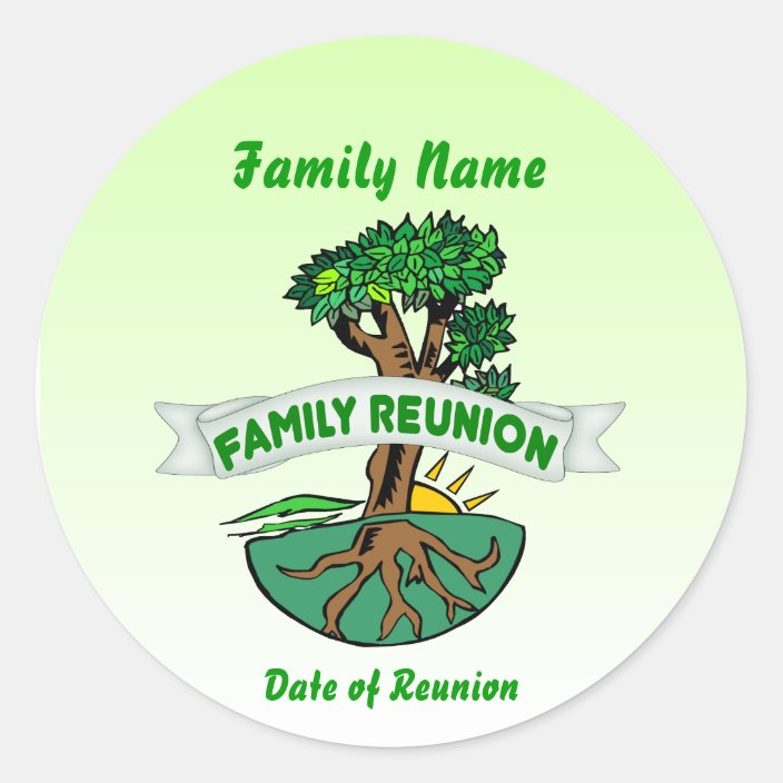 Customizable Family Reunion Stickers | Zazzle