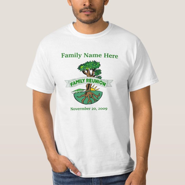 Customizable Family Reunion T Shirts (Front)